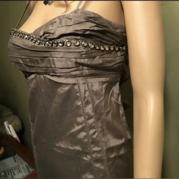 stella & jamie silk embellished slip dress Large NWOT - Picture 8 of 12